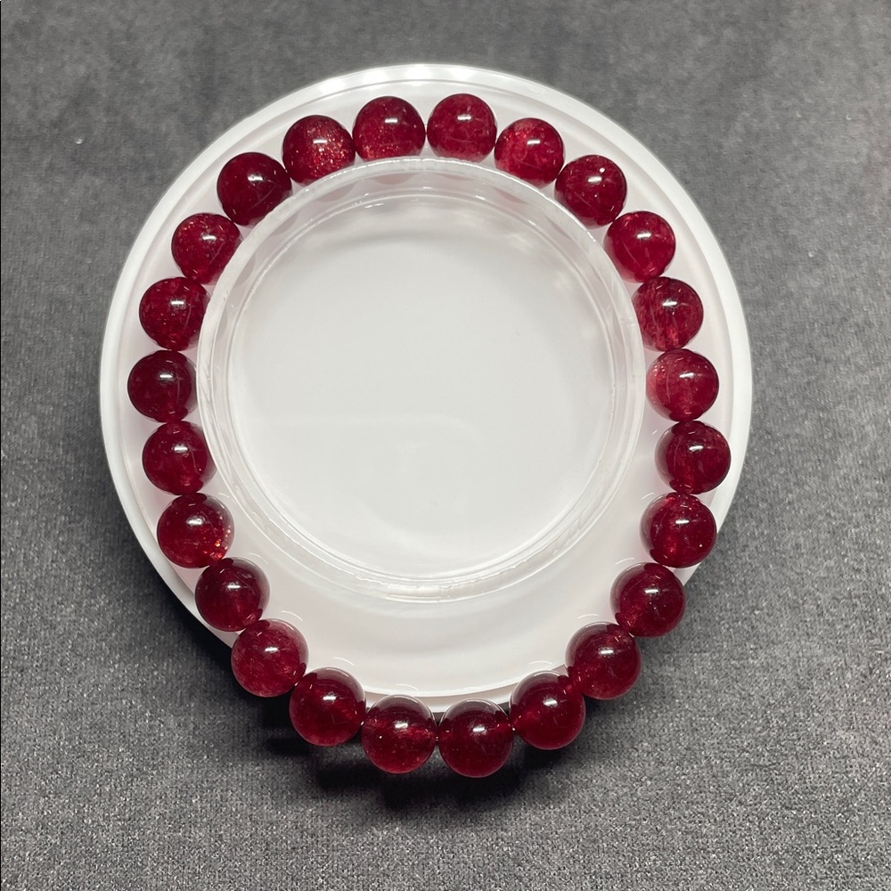 Genuine Strawberry Quartz Bracelet